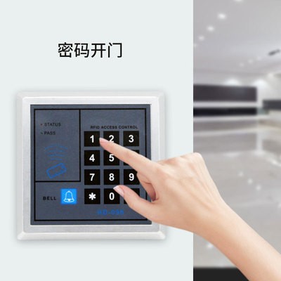 GEKRONE密码盘门禁机自动平开门机组配件电动地弹簧一体机系统图3