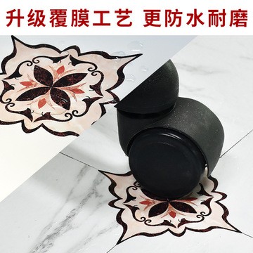 创意装饰瓷砖贴纸对角贴 印花地贴防水耐磨地板贴自粘可移除图4
