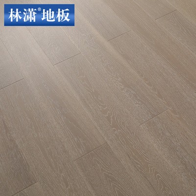 三层橡木实木地板15mm复合原木地板家用轻奢灰色防水多层地暖专用图4