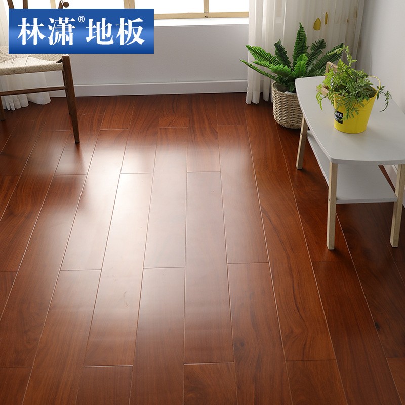 香脂花梨三层实木地板锁扣地热地暖环保多层实木地板高端家用直销图2