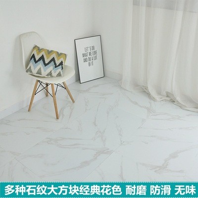 pvc地板贴自粘灰色地板砖地板胶办公室用仿大理石纹瓷砖水泥地贴图4