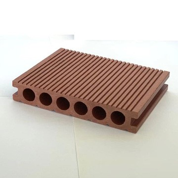 现货 木塑地板装饰材料 户外泳池工程栈道PE木塑板 露台塑木地板图2