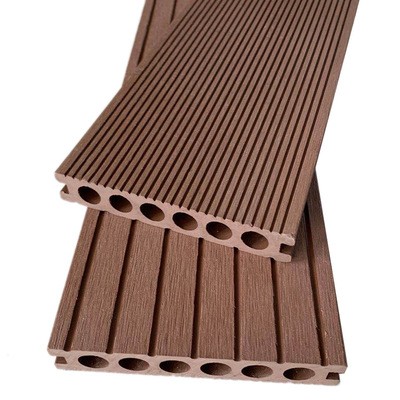 厂家直销 室外圆孔木塑地板 工程实心塑木地板 户外防潮复合板图5