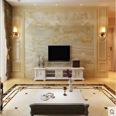 明艳瓷砖背景墙 高端大欧式风格 电视客厅背景墙 大理石纹