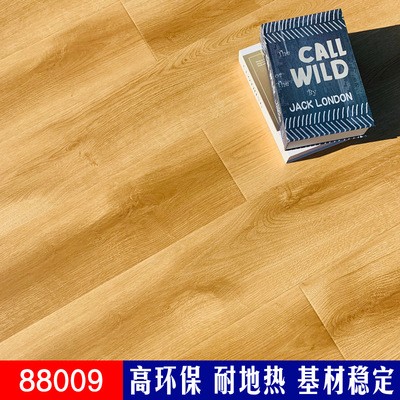 古安地板实力工厂直供E1级12mm现代简约暖色系耐磨强化复合木地板图2