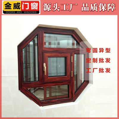 金刚网纱窗108断桥铝门窗平开窗防护栏厂家批发工程定制防蚊纱窗图4