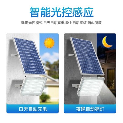 太阳能投光灯 家用led庭院灯道路户外墙壁灯具大功率户外超亮照明图3
