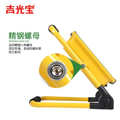 太阳能一体投光灯带红蓝爆闪户外防雨含车充直充移动照明跨境专供图4