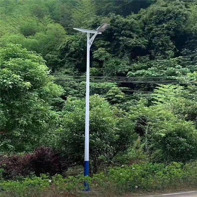 新农村LED太阳能路灯 市政道路单臂一体户外灯6米8米路灯杆工程灯图2