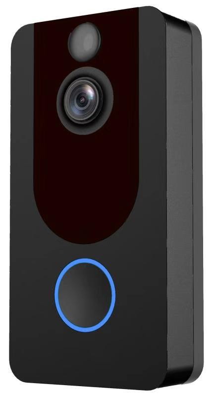 V7无线WIFI智能可视1080P门铃夜视视频对讲感应门铃猫眼图1