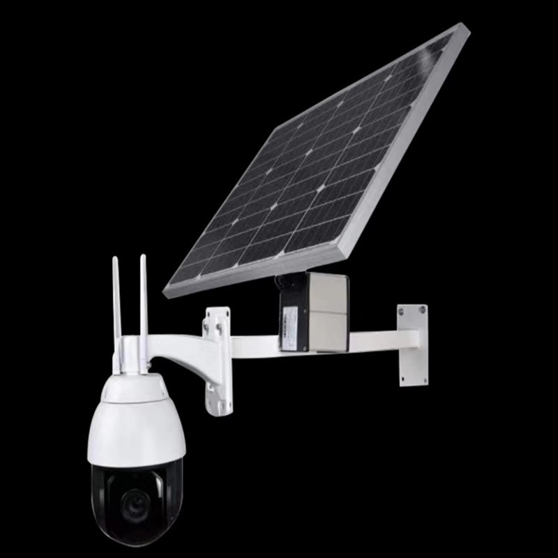 太阳能4g无线监控摄像头户外远程360度无死角无需网室外夜视高清