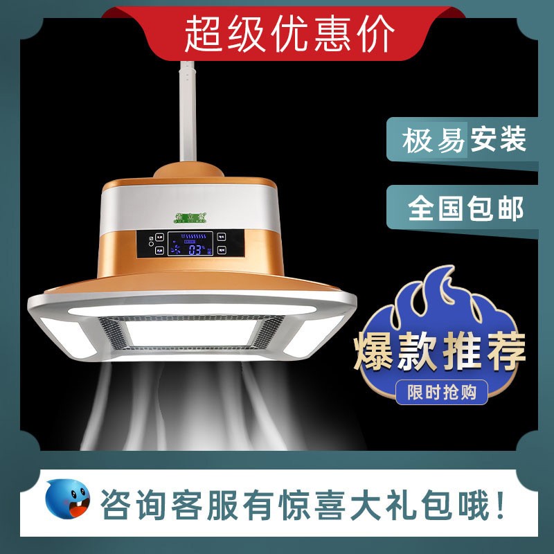 酒店麻将棋牌室专用灯茶楼空气净化器吸烟灯可伸缩升降护眼吊灯厂图3