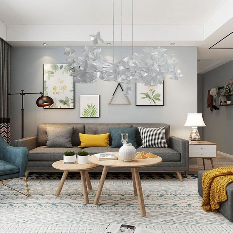 北欧水晶吊灯轻奢风网红灯饰后现代客厅餐厅卧室简约家用高档灯具图3