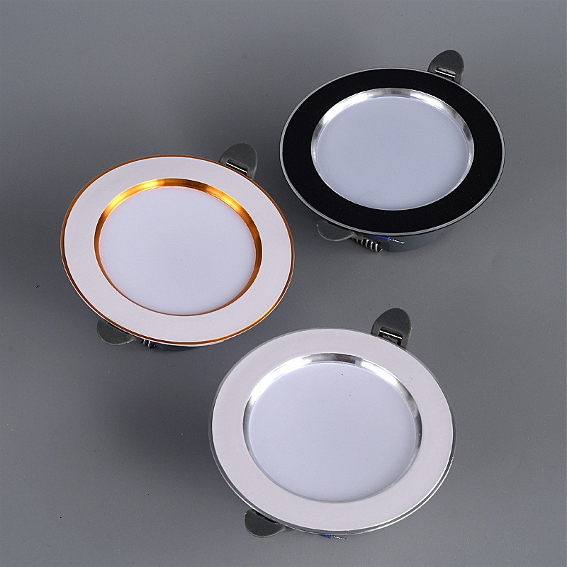 筒灯led三色7w筒灯批发led射灯天花灯嵌入式家用客厅吊顶孔灯桶灯图3