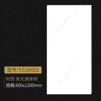 佛山600X1200中板通体大理石柔光瓷砖厨房卫生间客厅地砖亮光墙砖图4