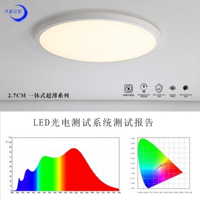 无缝隙超薄护眼灯卧室书房儿童房客厅智能防蓝光全光谱护眼吸顶灯图4
