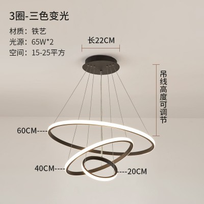 北欧餐厅吊灯创意个性设计师服装店led网红泡泡分子客厅咖啡灯具图5