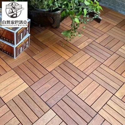 地板菠萝格户外木地板批发阳台拼接防水防腐地板室外自铺图3
