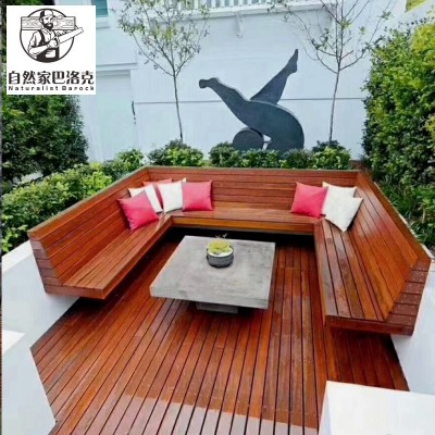 地板菠萝格户外长条木地板批发阳台拼接防水防腐地板室外打龙骨图3