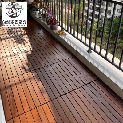 地板菠萝格户外庭院木地板批发阳台拼接防水防腐地板室外自铺图3