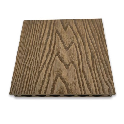 3D压纹塑木地板 户外塑木浮雕地板 花园露台庭院防水木塑地板厂家图2