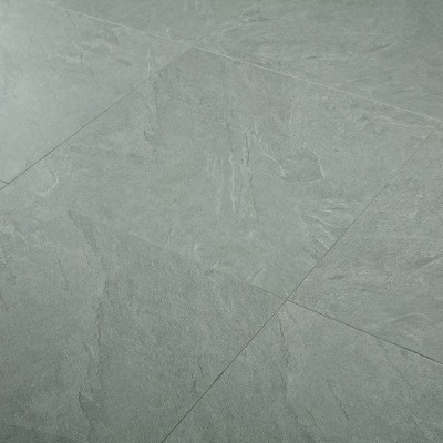 厂家供应树纹麻面地板水泥灰木地板服装店灰色系个性复古家用地板图2