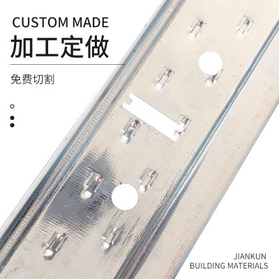 厂家供应龙骨 32宽面凹槽黑线烤漆龙骨家装材料批发T型轻钢龙骨图3