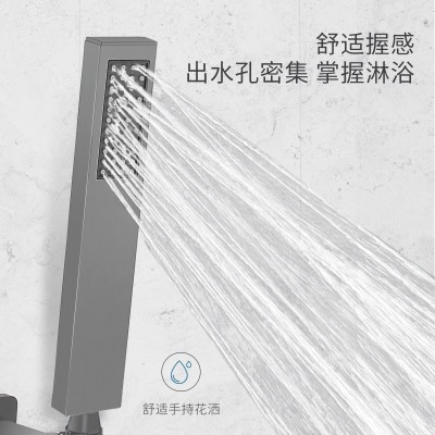 暗装入墙式花洒家用卫生间恒温暗藏隐藏嵌入式枪灰色淋浴花洒套装图4