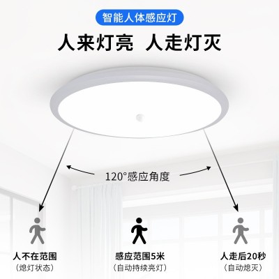 人体感应声光控雷达感应吸顶灯楼梯灯楼道套件工程中山LED感应灯图3