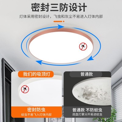 超薄简约三防吸顶灯卧室灯过道led灯走廊玄关阳台灯车库工程灯具图2