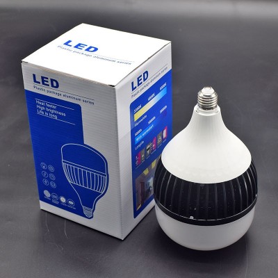 50W80W100W150W灯泡超亮鳍片黑金刚球泡e27螺口大功率led球泡灯图4