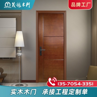 复合实木门厂家平开原木防腐防潮卫生间门室内环保烤漆静音卧室门图1
