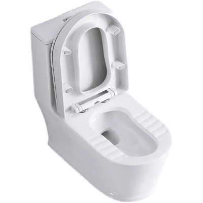 蹲坐一体两用座便器蹲坐双用马桶可蹲可坐超漩虹吸8.0大管道坐便图4
