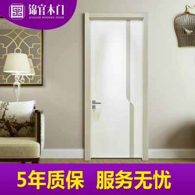 成都厂家批发供应实木复合烤漆门 简约实木门 卧室门 烤漆木门图2