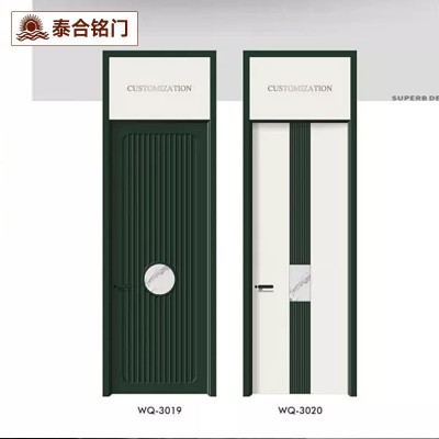 PET无漆木门一门到顶简约室内门加高房间平开式隔音卧室门厂家图2