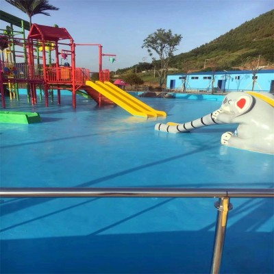蓝色室外游泳池涂料水池防滑防水漆泳池漆鱼池涂料防水耐磨图2