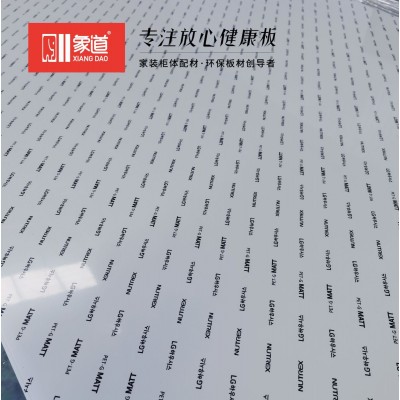 韩国LG肤感PET门板 欧松板芯高光肤感柜门PET衣柜门板18mm柜门厂图2