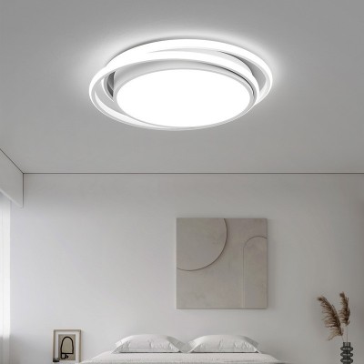 新品设计师推LED房间吸顶灯ZY146白现代简约客厅卧室灯具全屋套餐图3
