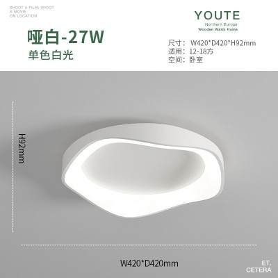 LED三防吸顶灯圆形大气卧室房间阳台走廊过道卫生间广东中山灯具图2