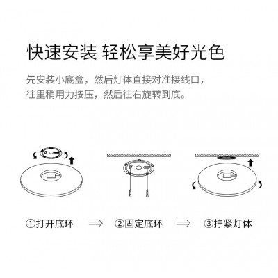 Kuppet吸顶灯超薄简约卧室阳台客厅灯led圆形三防吸顶灯全 屋批发图3