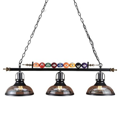 美式复古创意桌球吊灯餐厅酒吧吧台服装店火锅店装饰个性LED 灯具