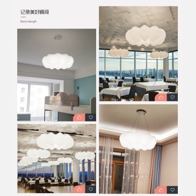 奶油风卧室吸顶灯云朵吊灯具北欧简约餐厅客厅创意南瓜儿童房间灯图3