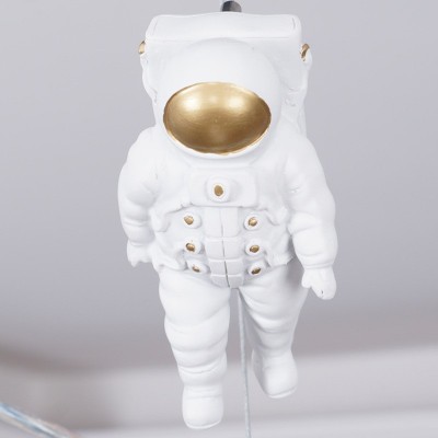 卡通卫星灯儿童房吊灯男孩卧室房间灯具美式简约复古个性创意灯饰图4