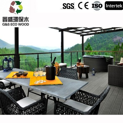 塑木地板优质环保木工厂直销木塑户外地板户外景观工程地板宜可木图3