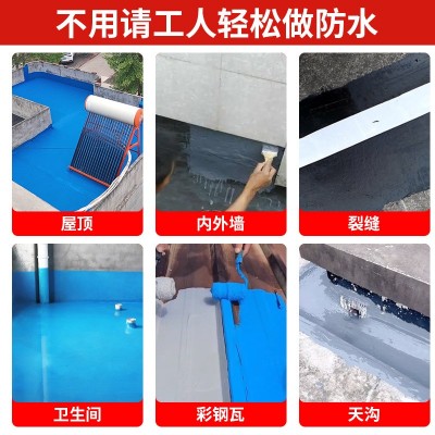 水性屋顶防潮聚氨酯防水涂料彩钢瓦卫生间平房补漏聚氨酯防水材料图3