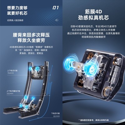 Massage chair新款SL导轨机械手全自动按摩椅家用多功能礼品沙发图2