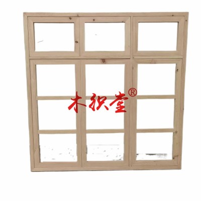 复古纯实木简约木门窗怀旧民国风网红奶茶咖啡店民宿推拉门窗图5
