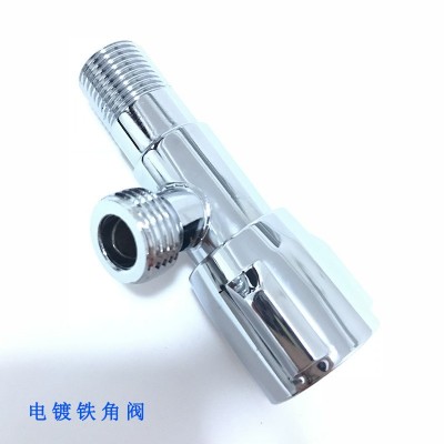 厂家批发直销 冷热通用铁三角阀 厨房卫生间四分止水阀 工程款图4