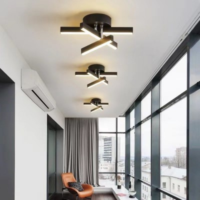 led简约现代过道走廊吸顶灯双圆圈衣帽间玄关阳台入户灯北欧灯具图3