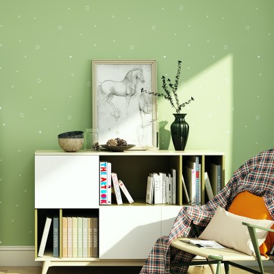 简约墙纸自粘素色纯色pvc贴纸温馨卧室客厅壁纸宿舍装饰墙贴防污